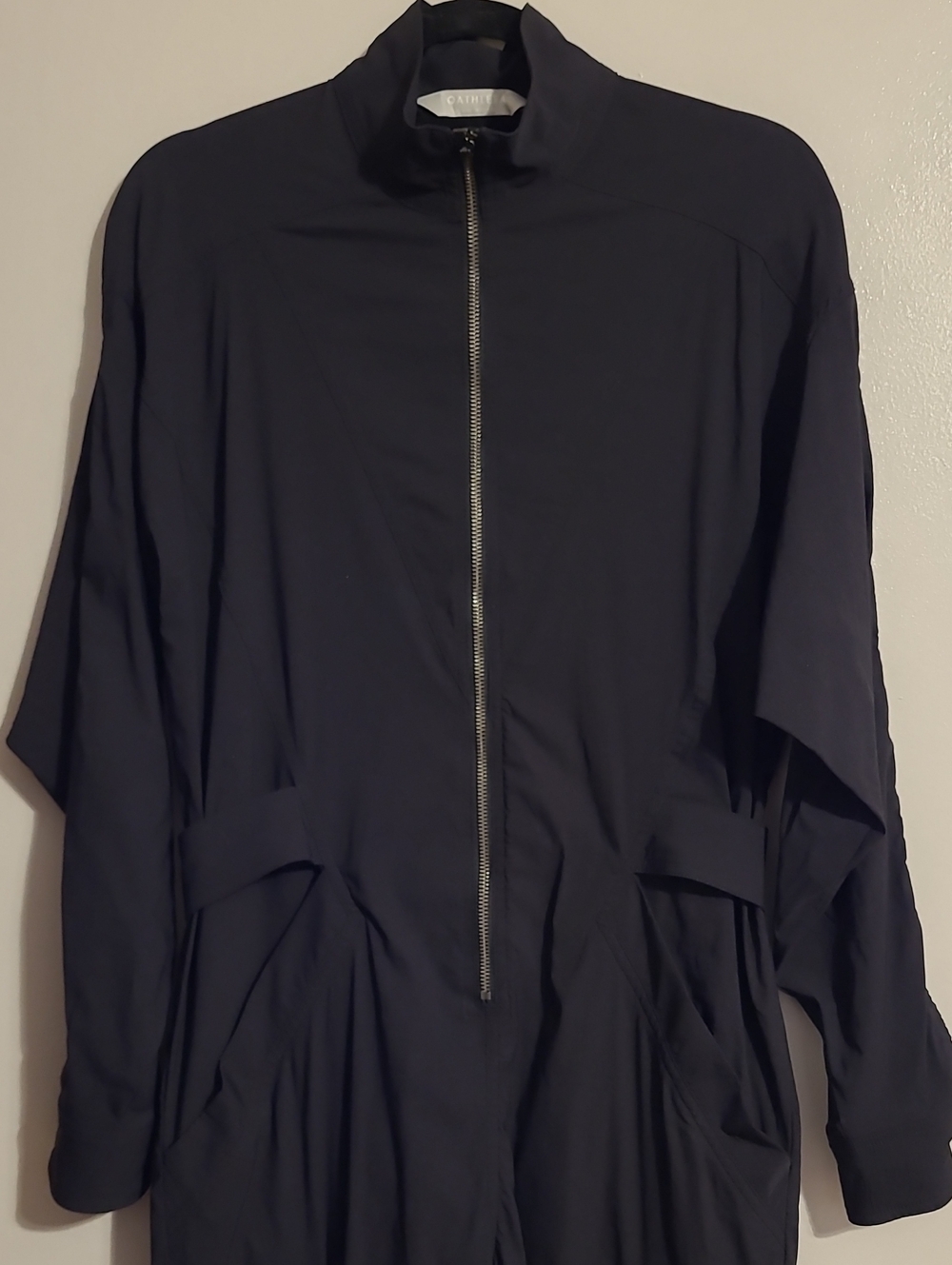 Athleta Lenox Utility Cargo Jumpsuit Black Wmn Sz 6 Gorpcore Athletic - Picture 6 of 16